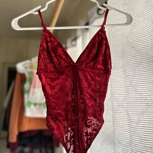 Red Lace BodySuit